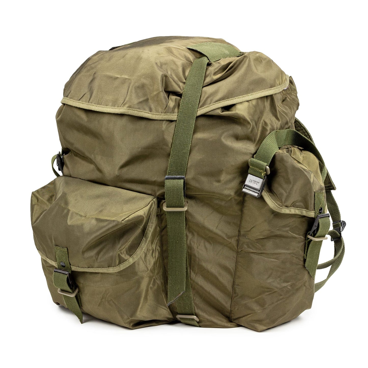 Austrian Army OD Field Rucksack - Vintage Military Surplus Field Suspension Used