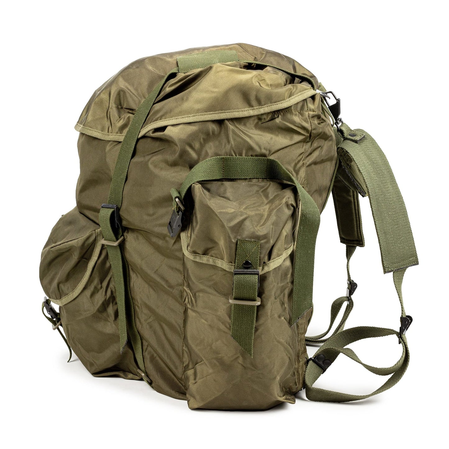 Austrian Army OD Field Rucksack - Vintage Military Surplus Field Suspension Used