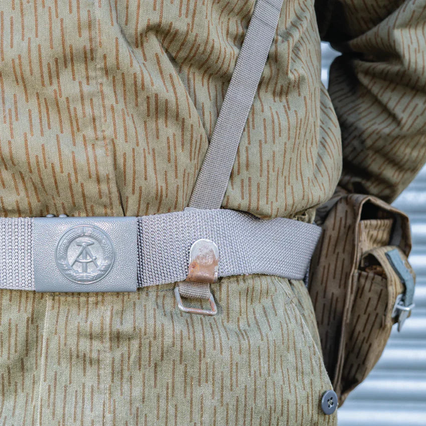 East Ger.Grey East German Grey Combat Belt with Buckle Vintage Mil W.Buckle Used