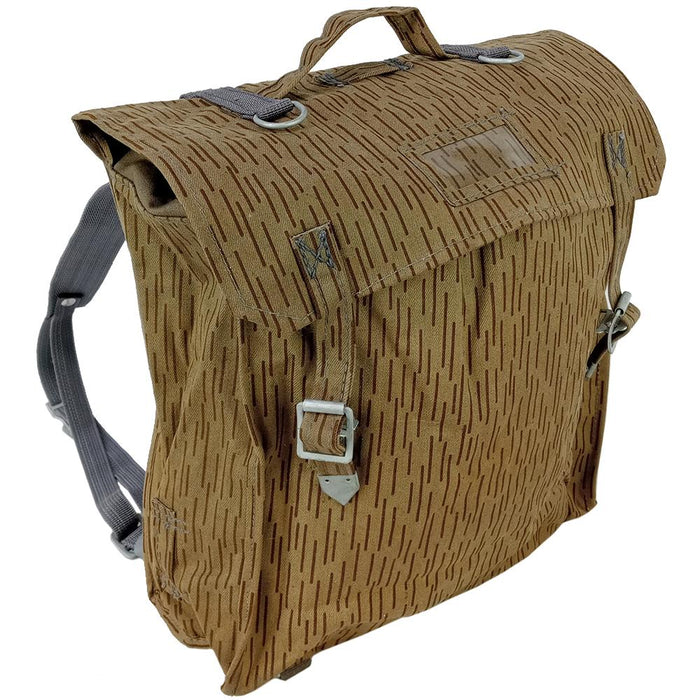 East German Combat Bag With Suspenders Vintage Water-Resistant Military Surplus Used