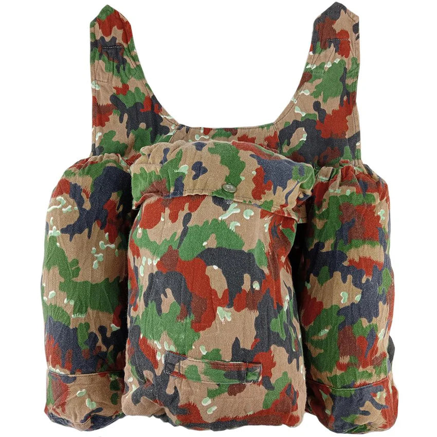 Swiss Original Military Army Combat Backpack Camo Used
