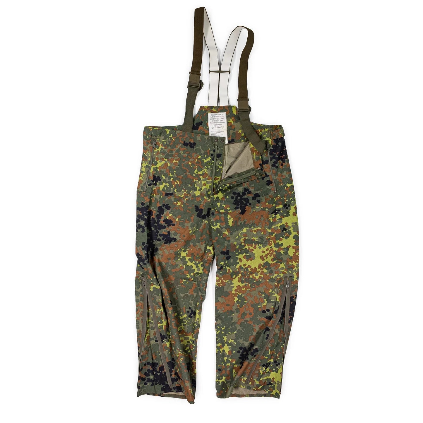 Original German Army Military Bundeswehr Waterproof Rain Pants BW Camo New