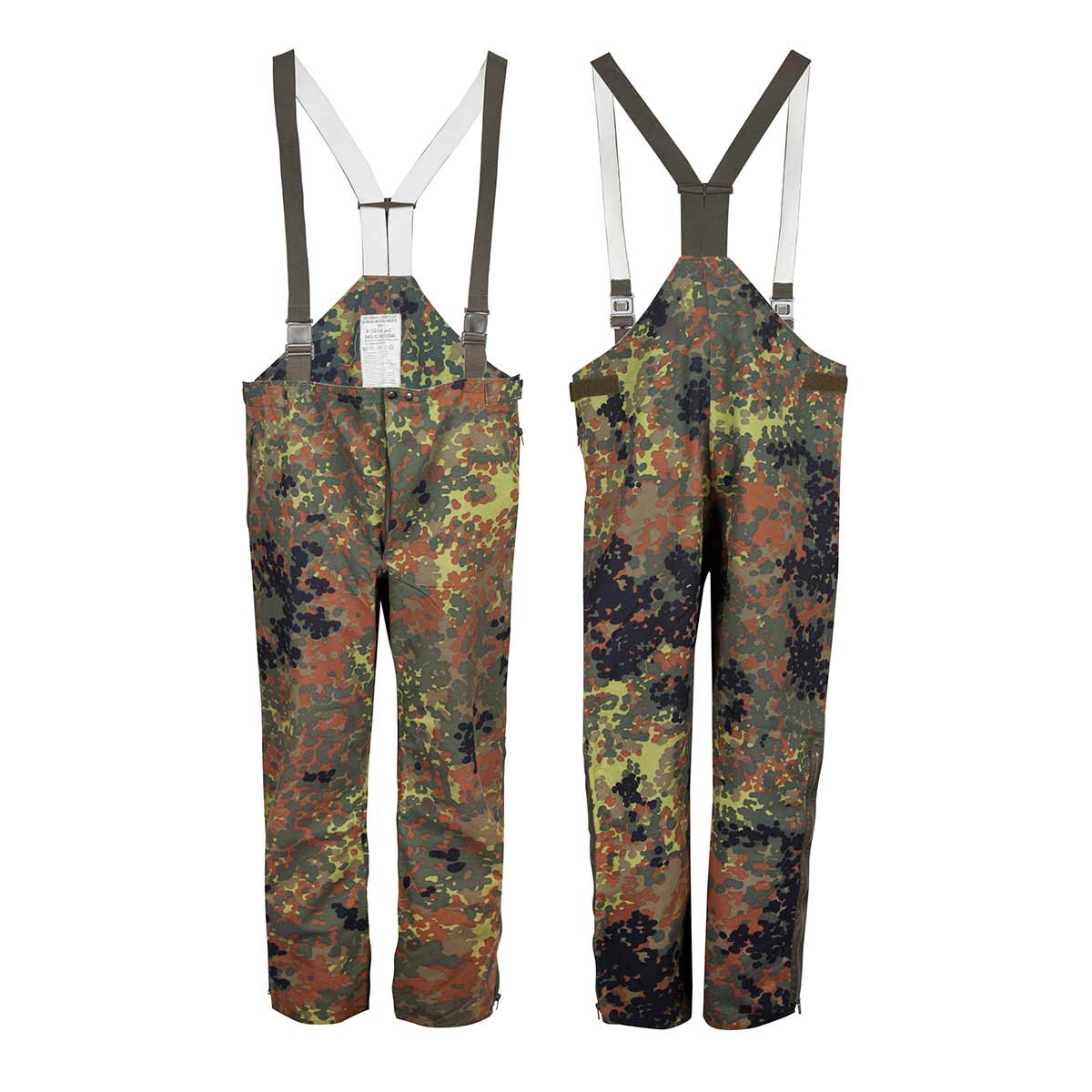 Original German Army Trousers Gore-Tex Bundeswehr Flecktarn Pants Overall Camo