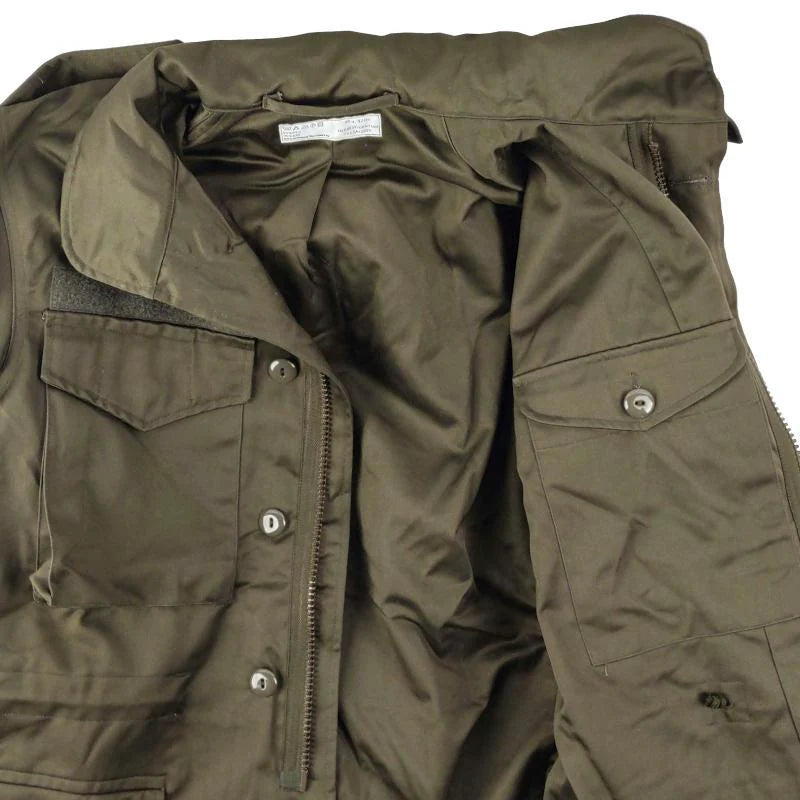 Austrian Army Jacket OD Green Military Surplus Used Durable Tactical Gear