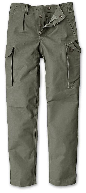 Original German Army Field Pants Bundeswehr Moleskin Trousers Genuine OD Green