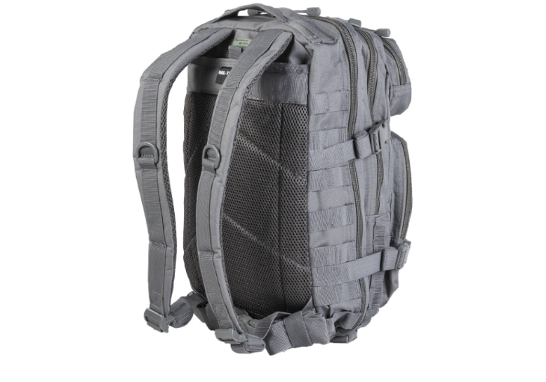 Urban Grey Tactical Assault Backpack 20L – Compact MOLLE Military Rucksack