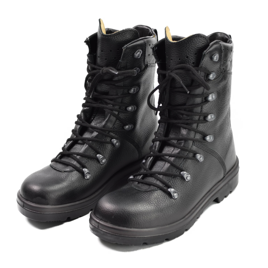 Original Genuine German Army Combat Boots Field Bundeswehr BDU Black Leather
