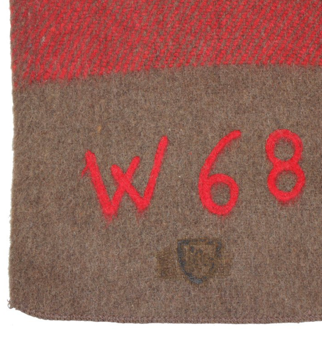 Swiss Army Brown Wool Blanket 200x140 cm - Vintage Military Surplus Used