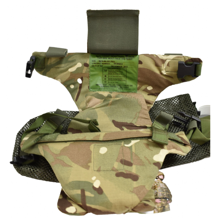 Original British Army Militar Pelvic Protector MTP Camo WITHOUT PROT. INLAY used