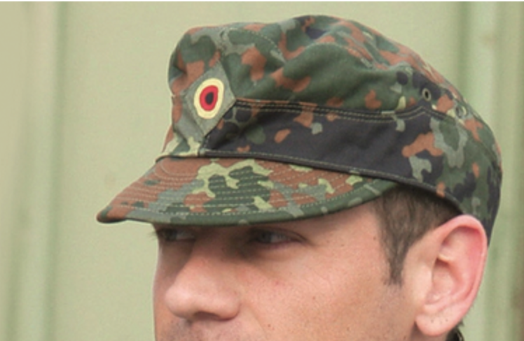 Bundeswehr BW Field Cap Flecktarn Camo Military Surplus Used