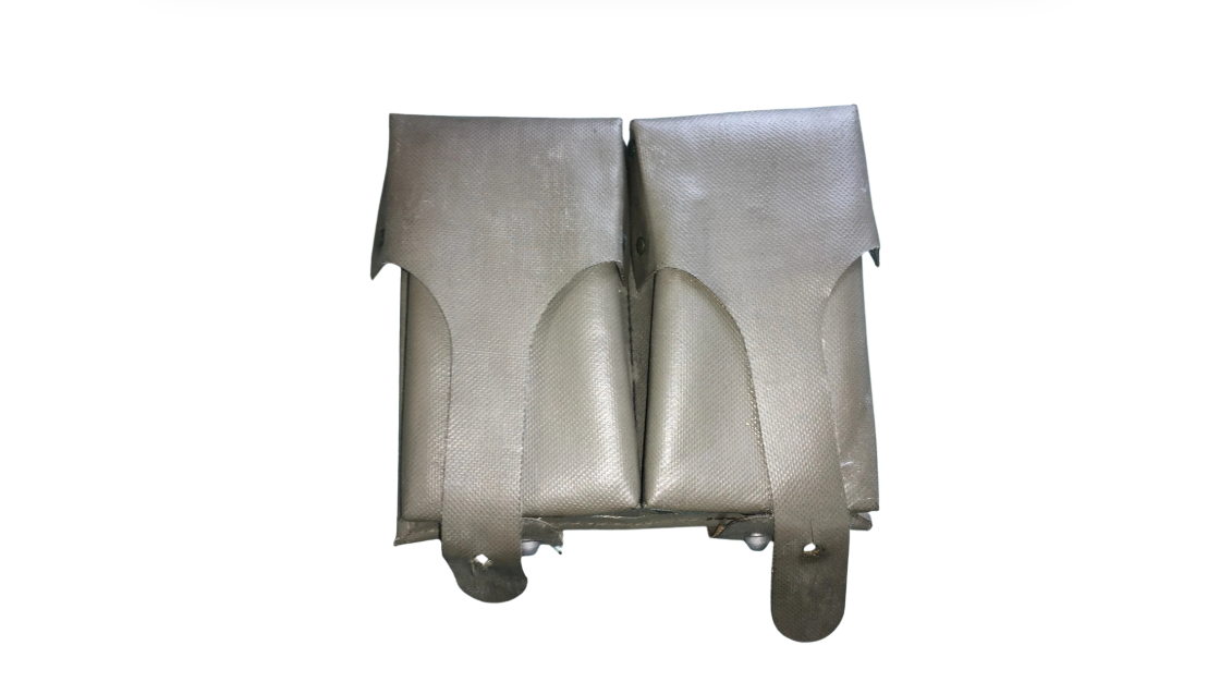 Vintage Military Surplus German G3 Old Style Coated Magazine Pouch Used