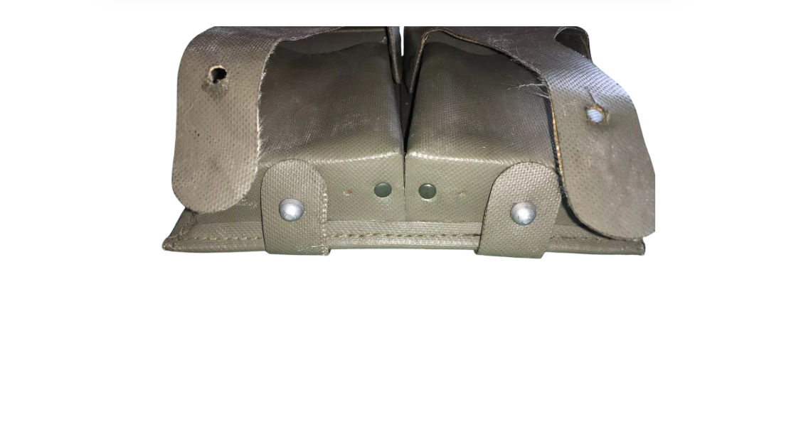 Vintage Military Surplus German G3 Old Style Coated Magazine Pouch Used