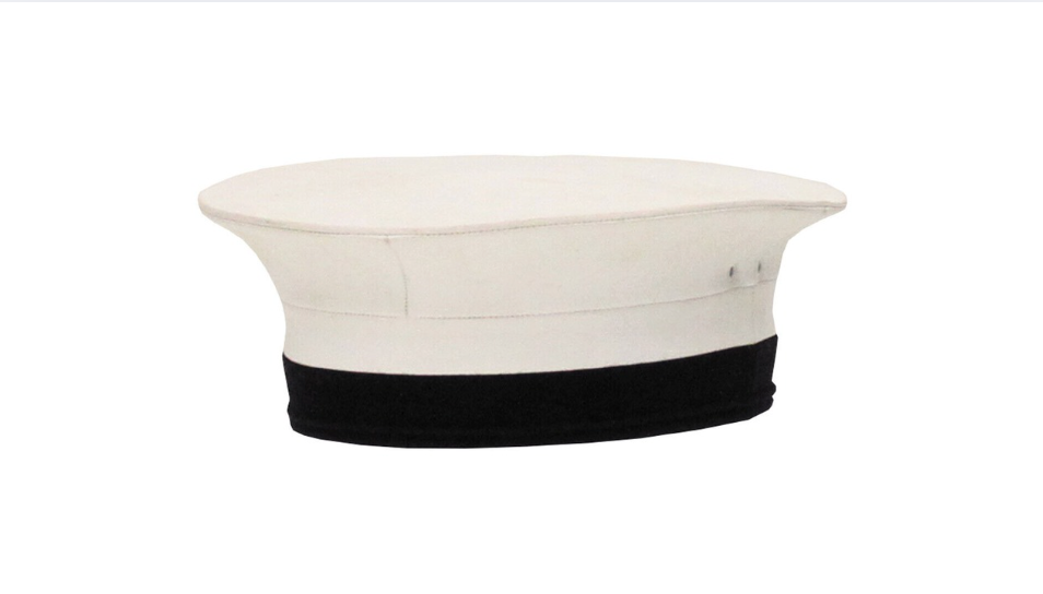 Original British Army GB Navy Hat White Cap Used