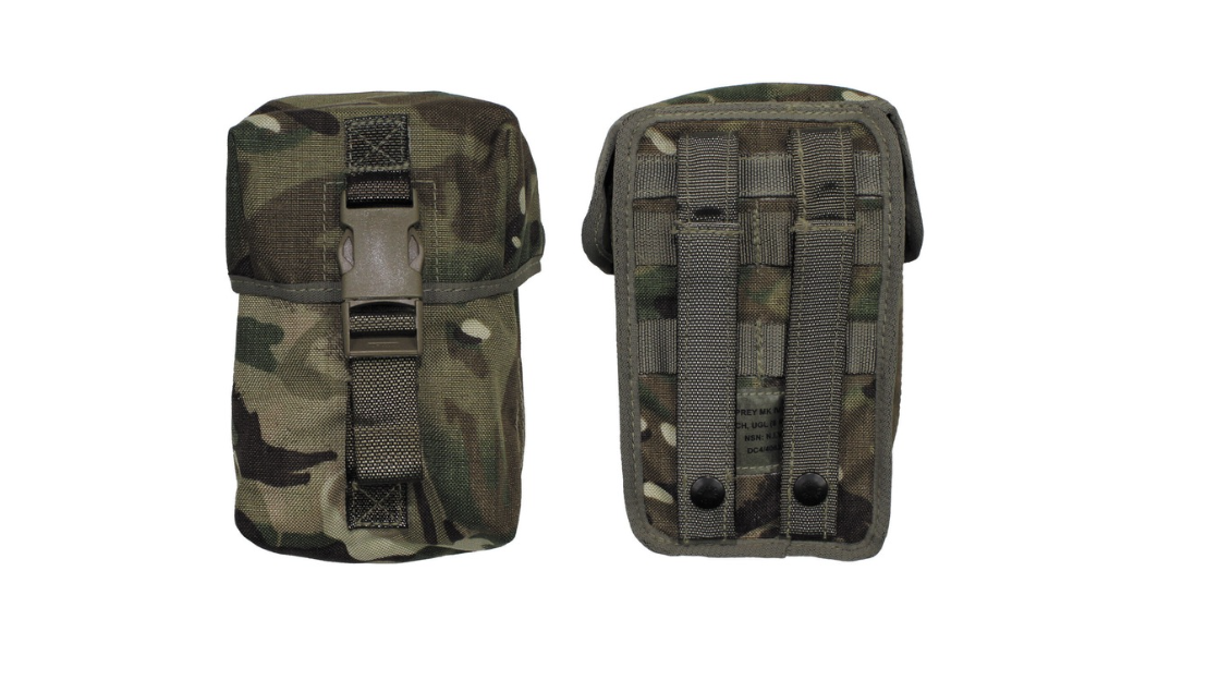 GB Original Military Army Round Pouch UGL 8 Osprey MK IV MTP Camo Used