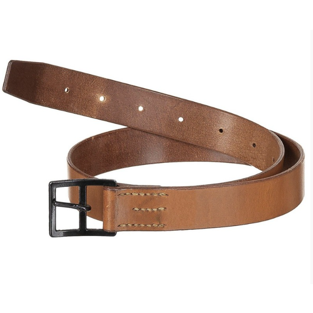 Original Swiss Army Military Field Vintage Belt Leather Brown 33mm Unisex