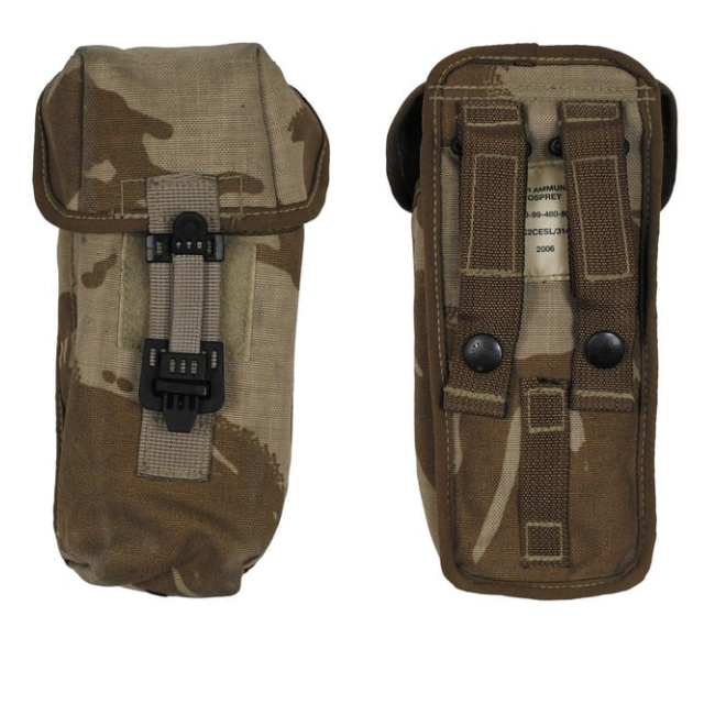Original British Army Osprey Ammo Pouch DPM Desert Military Surplus Tactical Gear