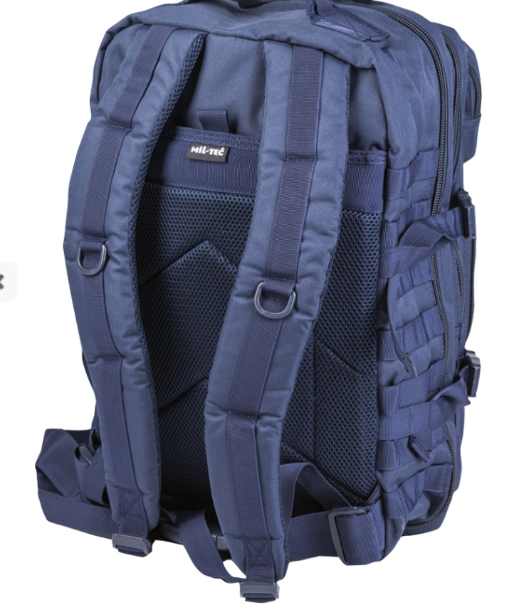 Dark Blue Tactical Assault Backpack 36L – Large MOLLE Military Style Rucksack
