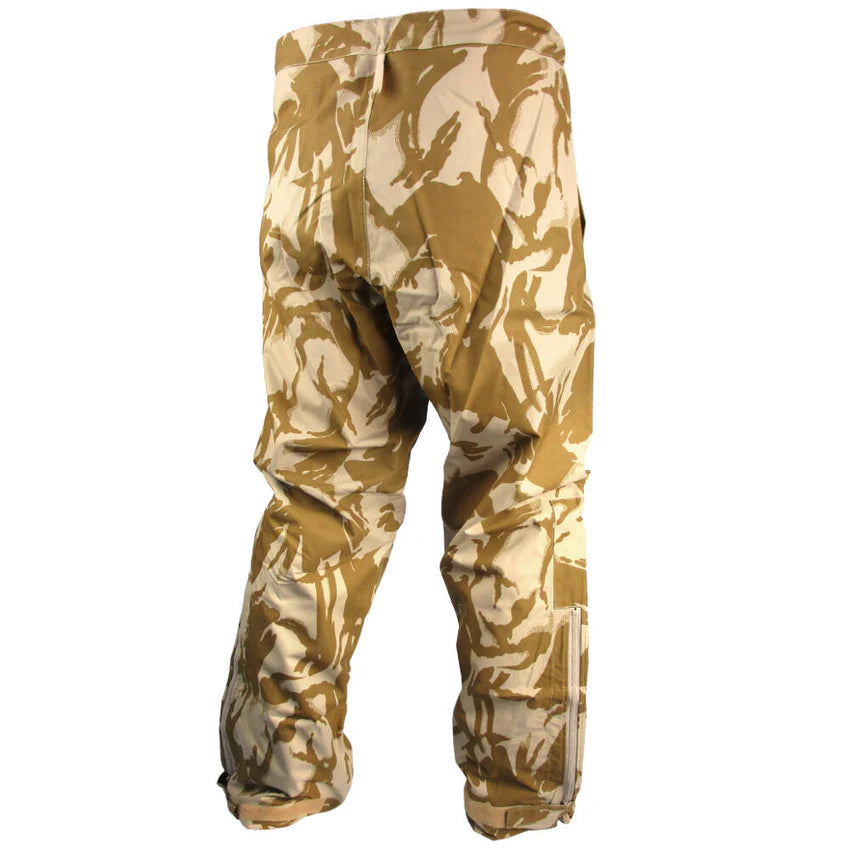 Original British Army Rain Pants DPM Desert Trousers Camo Military Surplus