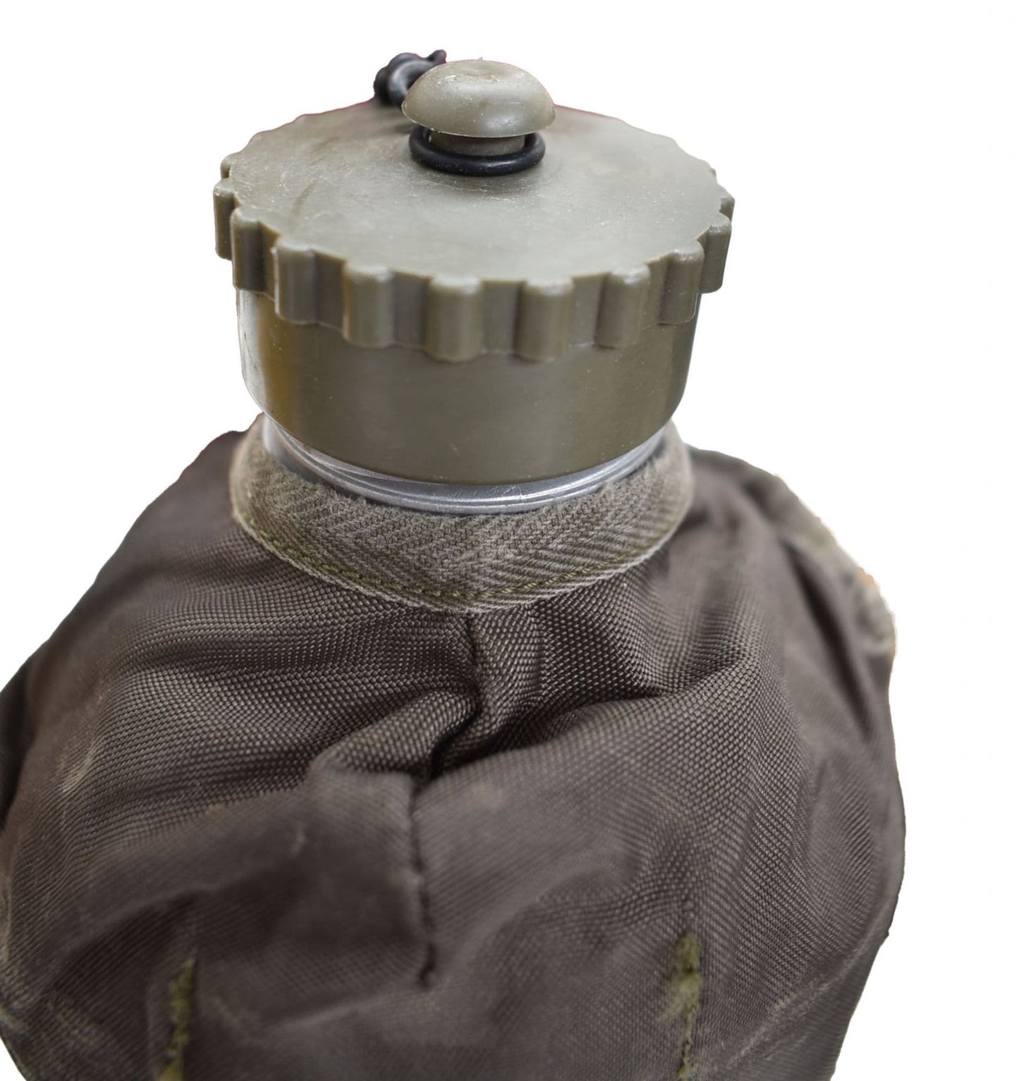 Original Austrian Army Military Bottle aAlu Cup Nylon Cover Used