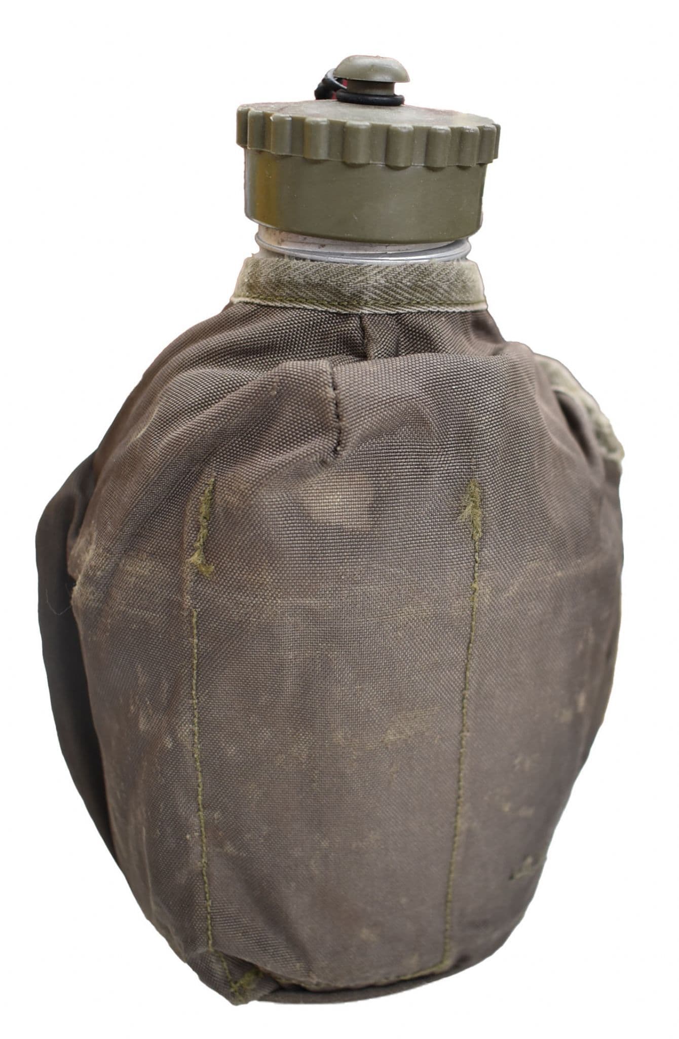 Original Austrian Army Military Bottle aAlu Cup Nylon Cover Used