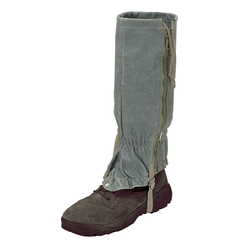 Genuine Swiss Army Gaiters Original Wool Mountains Hiking Camping Grey Military