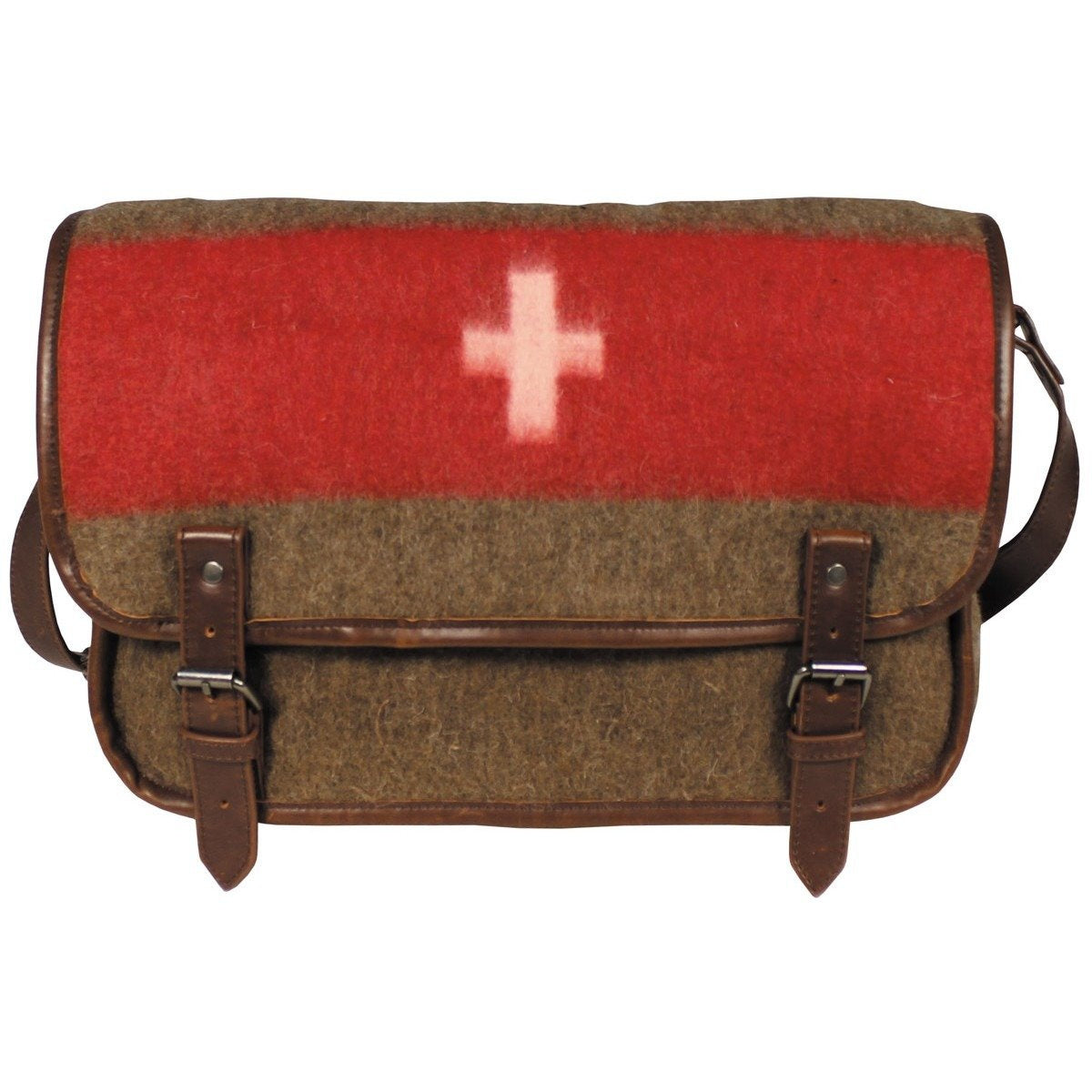 Vintage-Look Swiss Army Blanket Bag | High-Quality Adjustable Shoulder Strap