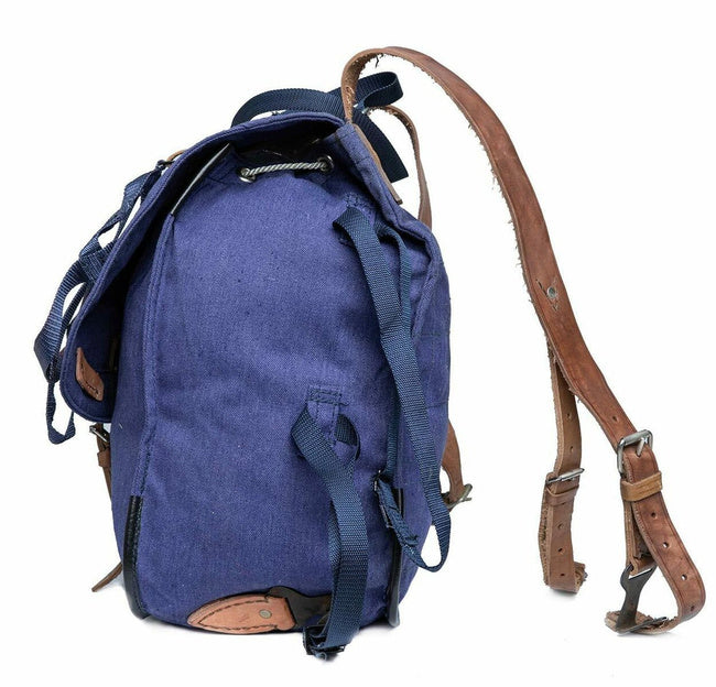 Original Romanian Vintage Backpack Blue Military Surplus Retro Gear 20L
