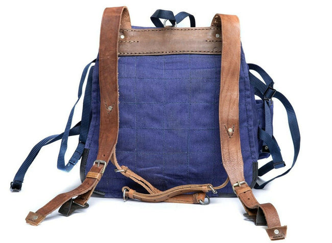 Original Romanian Vintage Backpack Blue Military Surplus Retro Gear 20L