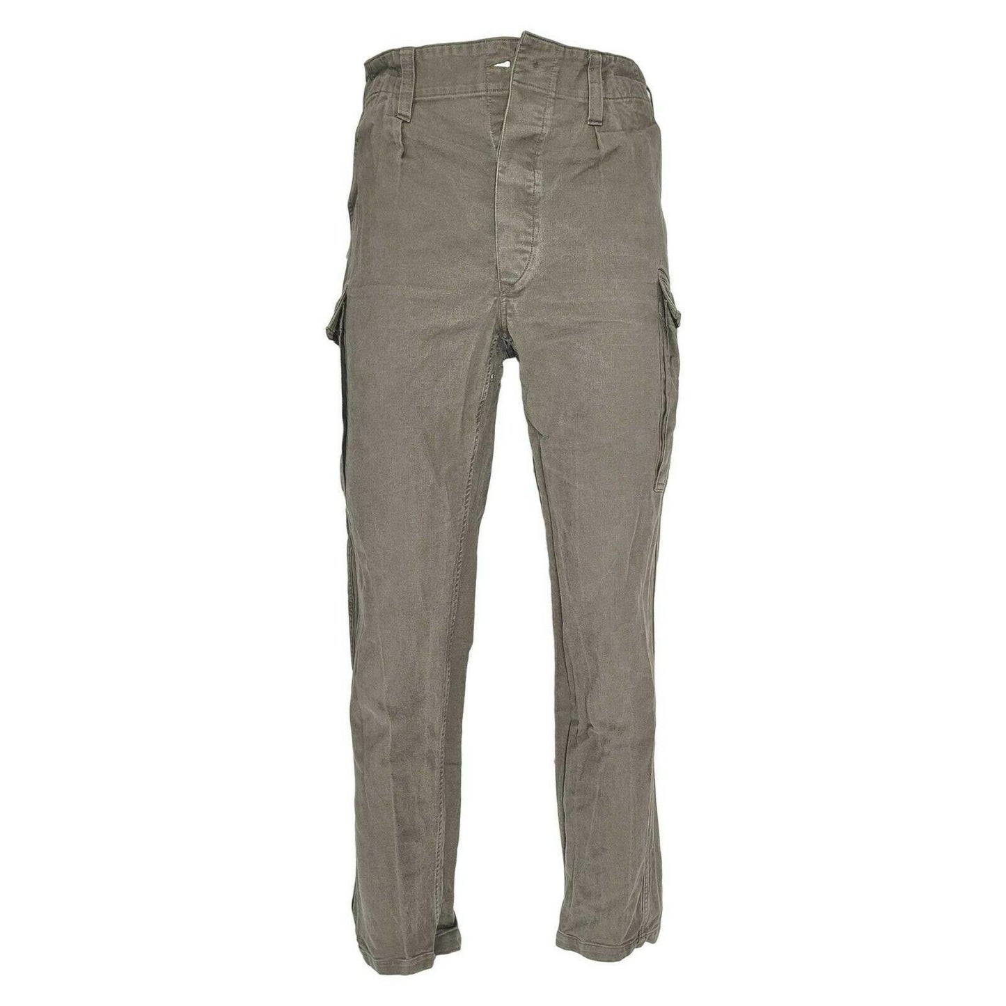 Original German Army Field Pants Bundeswehr Moleskin Trousers Genuine OD Green