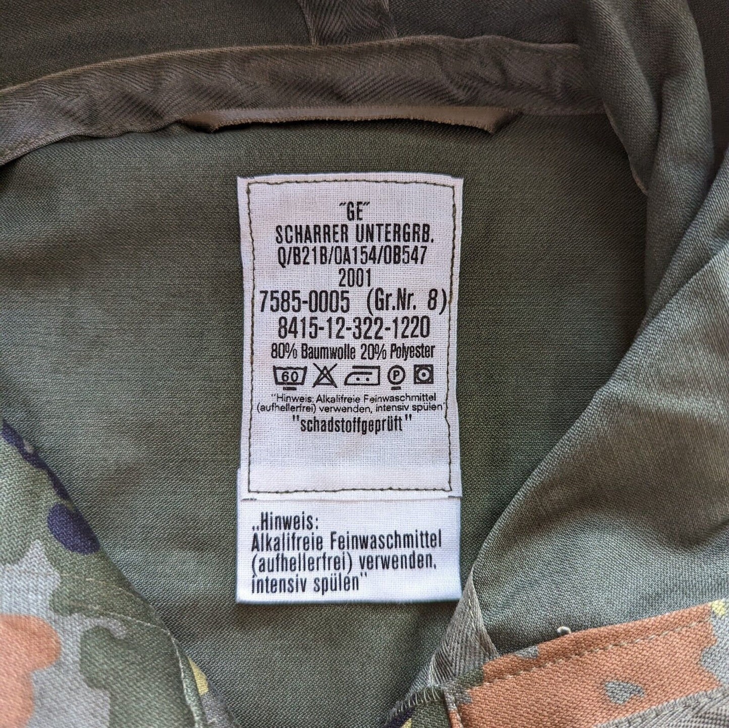 Original German Army Parka, Brand New, Jacket Military Bundeswehr Flecktarn Camo