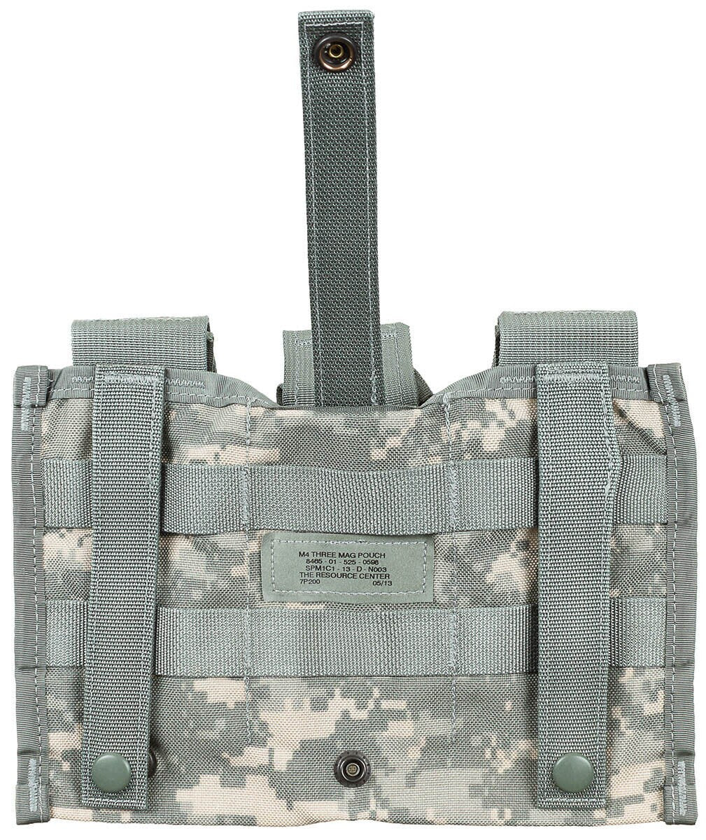 Original US Army Mag Pouch M4 MOLLE Triple AT-Digital ca.5,5x3,5x16cm Used