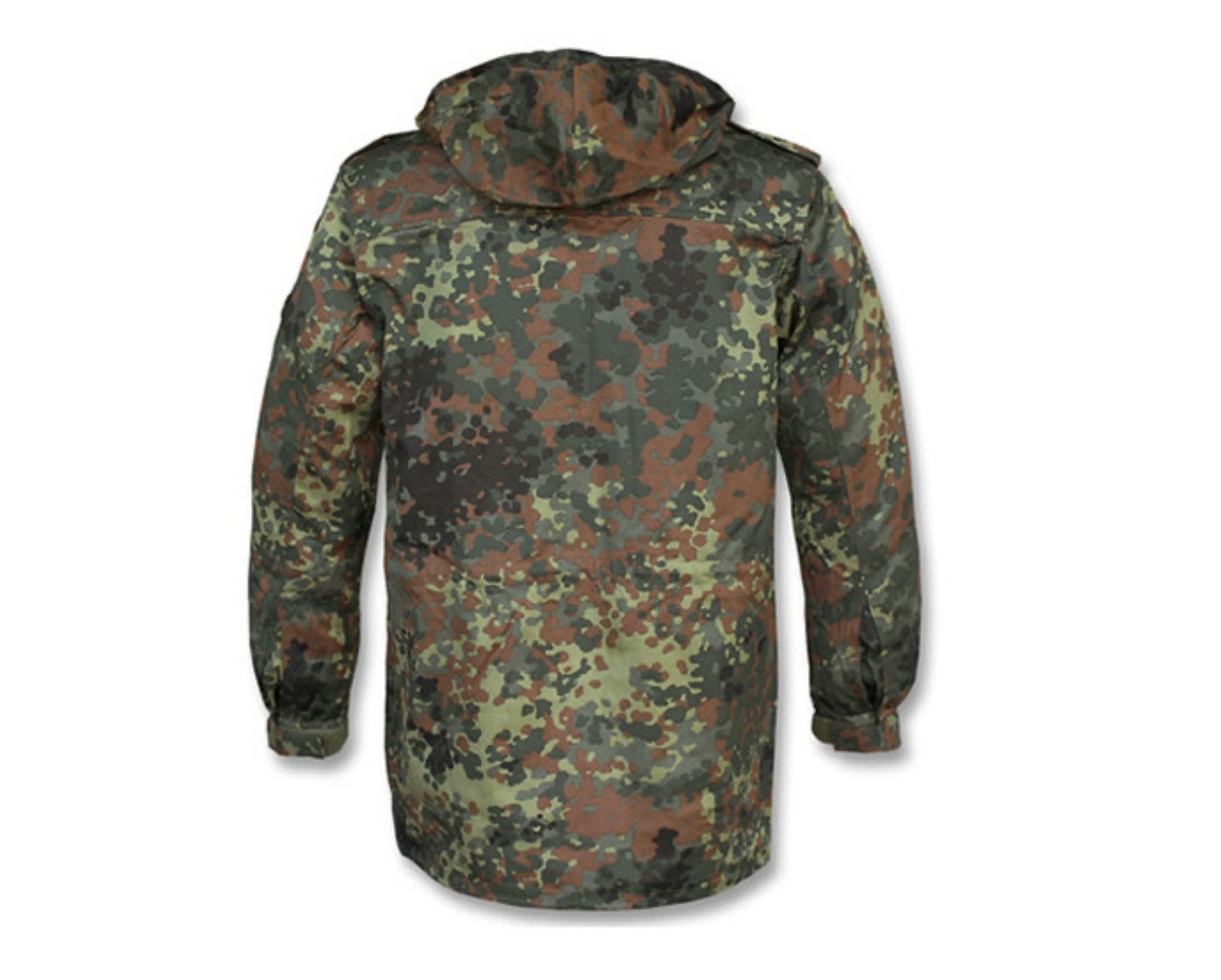 Original German Army Flecktarn Camo Field Parka with Liner – Military Surplus NEW
