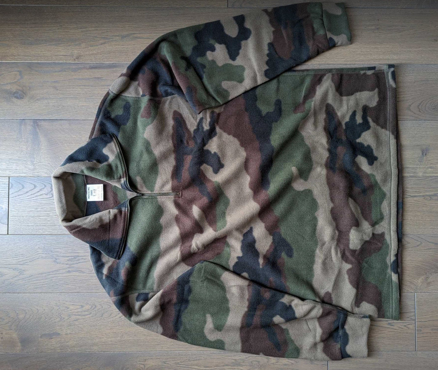 Original French Army Fleece Shirt Combat Tactical CCE Camo Sweatshirt Genuine