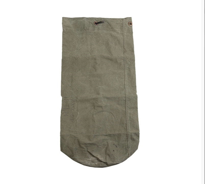 Greek Army US Type Large Cotton Duffle Bag Robust Spacious Military Surplus Used