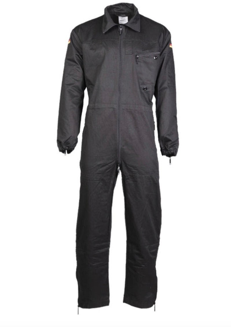 German Army BW Bundeswehr Flight Mechanic Military Tanker Coverall Black