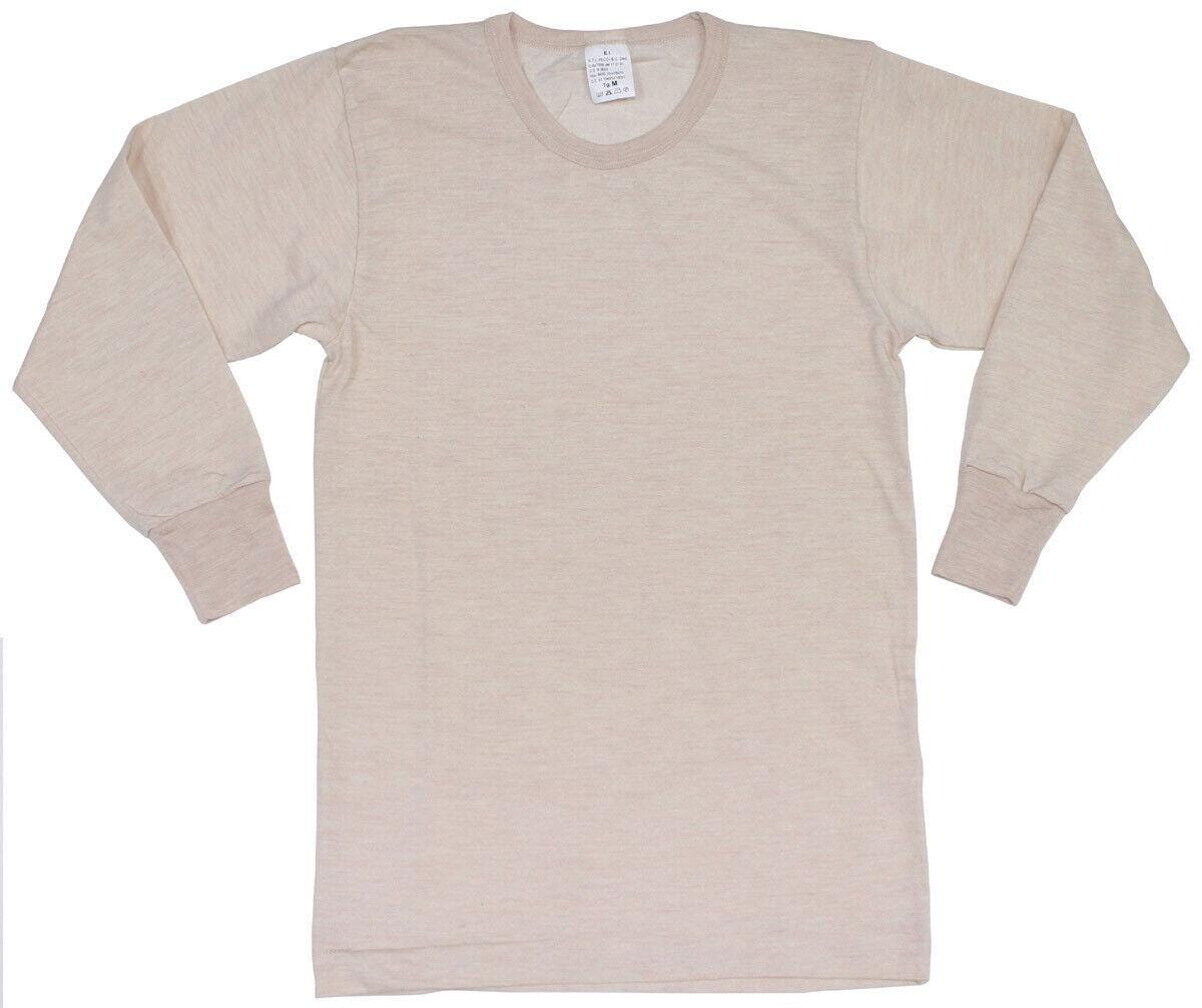 Original Italian Army Military longsleeves Undershirt Raw White New