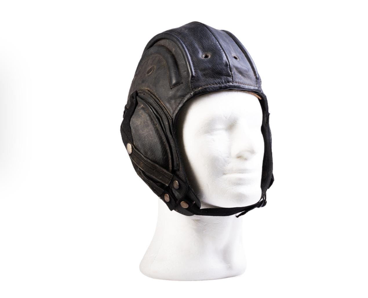 Original Belgian Military Tanker Helmet Hat – Black | Genuine Armored Vehicle Head & Ear Protection