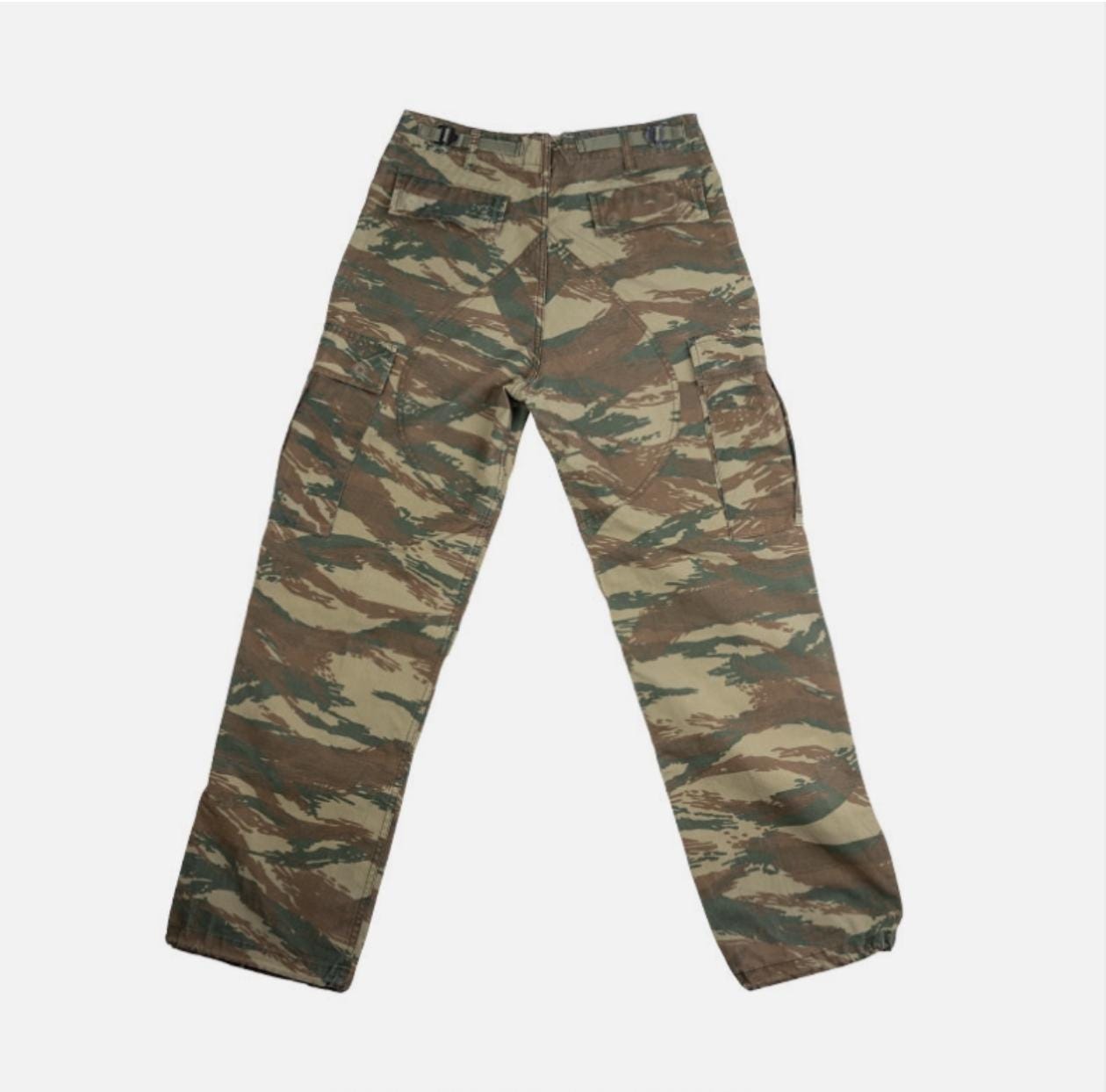 Original Greek Army BDU Pants Lizard Camo Ripstop Genuine Military Trousers