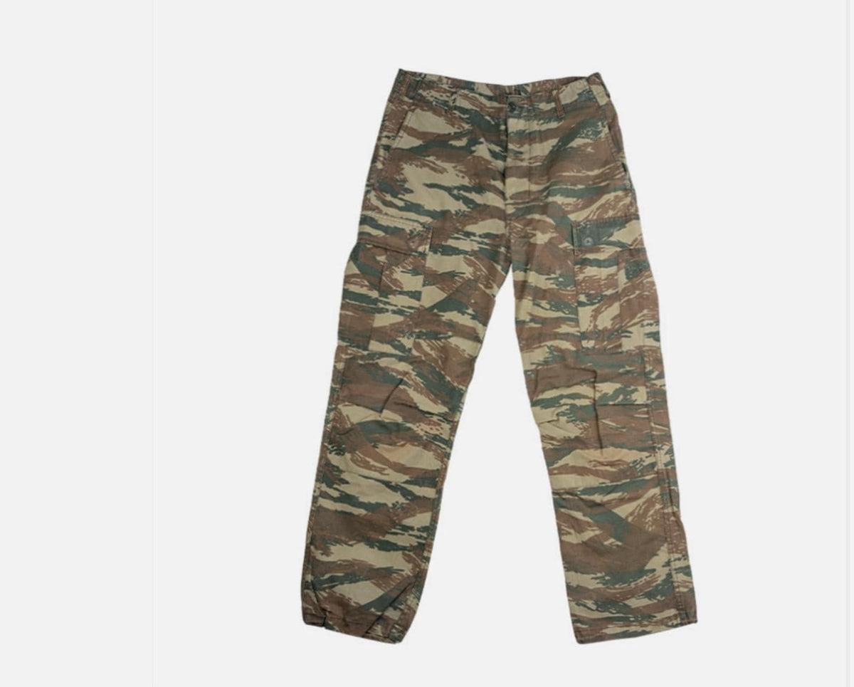 Military Surplus Greek Lizard Camo Type BDU Field Pants – Used