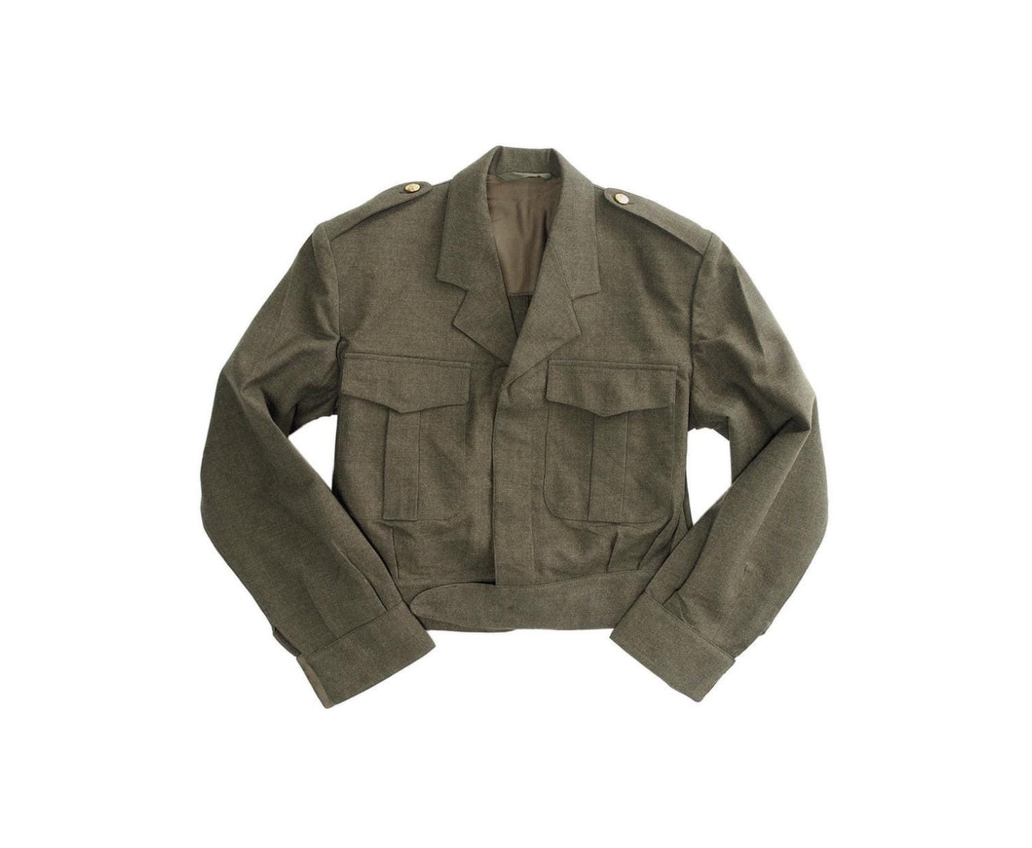 Authentic Belgian Army Field Ike Jacket in Olive Drab Wool – Genuine Military Surplus