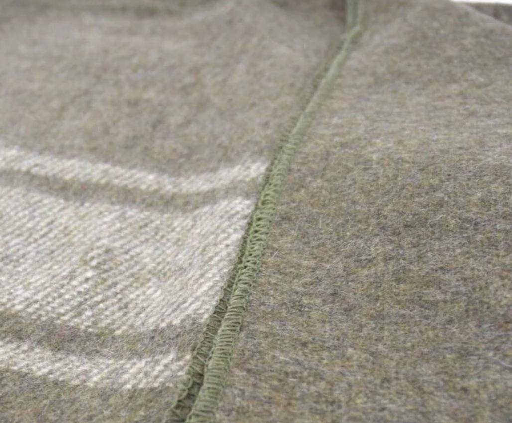 Italian Army Brown Wool Blanket 200x155 cm - Vintage Military Surplus Used