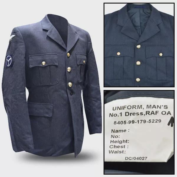 Genuine British RAF Formal Military Jacket – Blue | Royal Air Force Dress Uniform