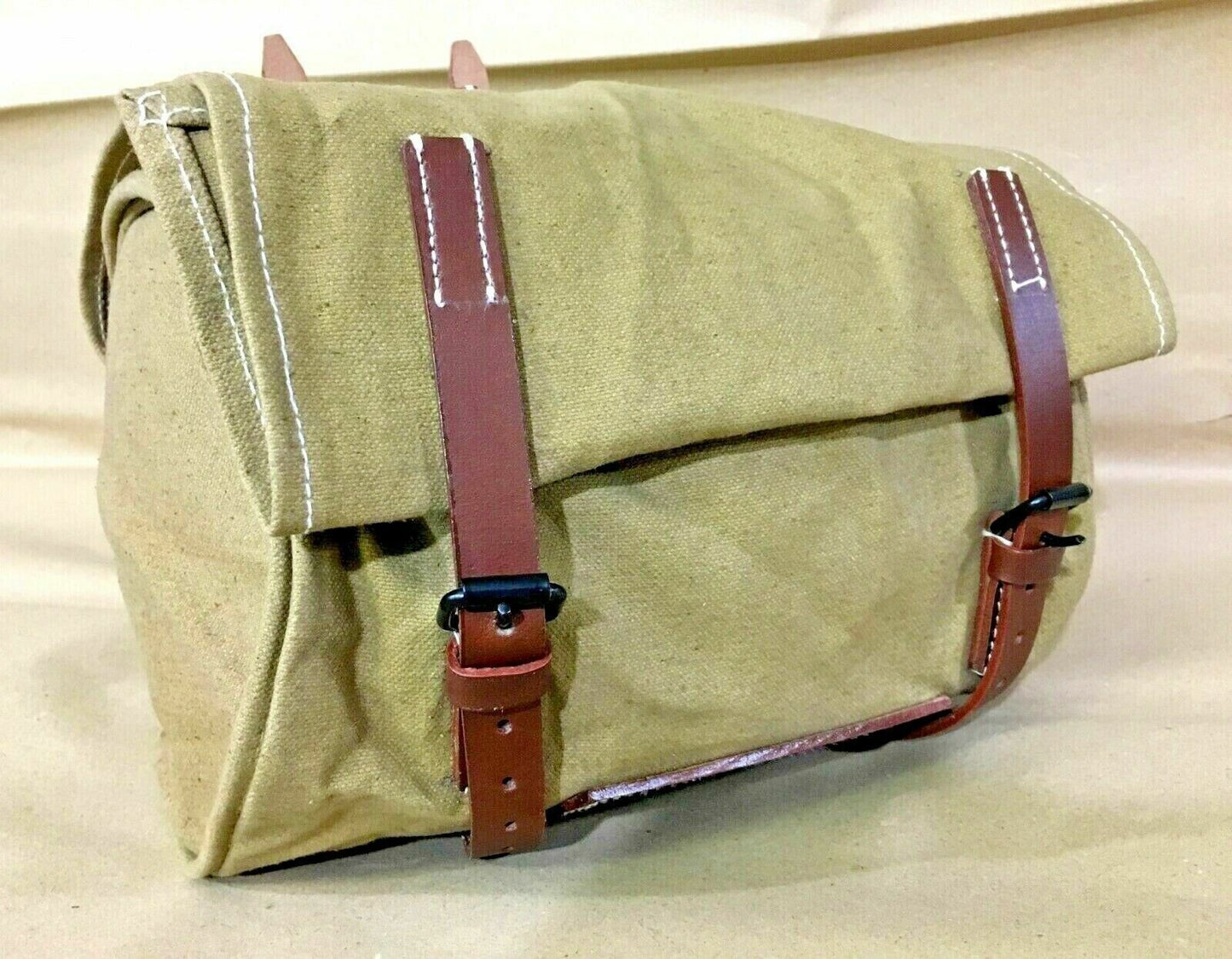 Vintage Swiss Military Cycle Bag Handlebars Practical Storage Solution Used
