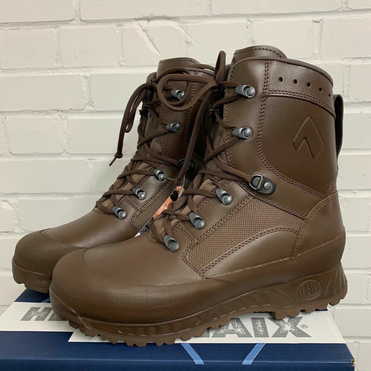 Original British Army Military Combat Boots Haix HIGH LIABILITY LADY Brown New