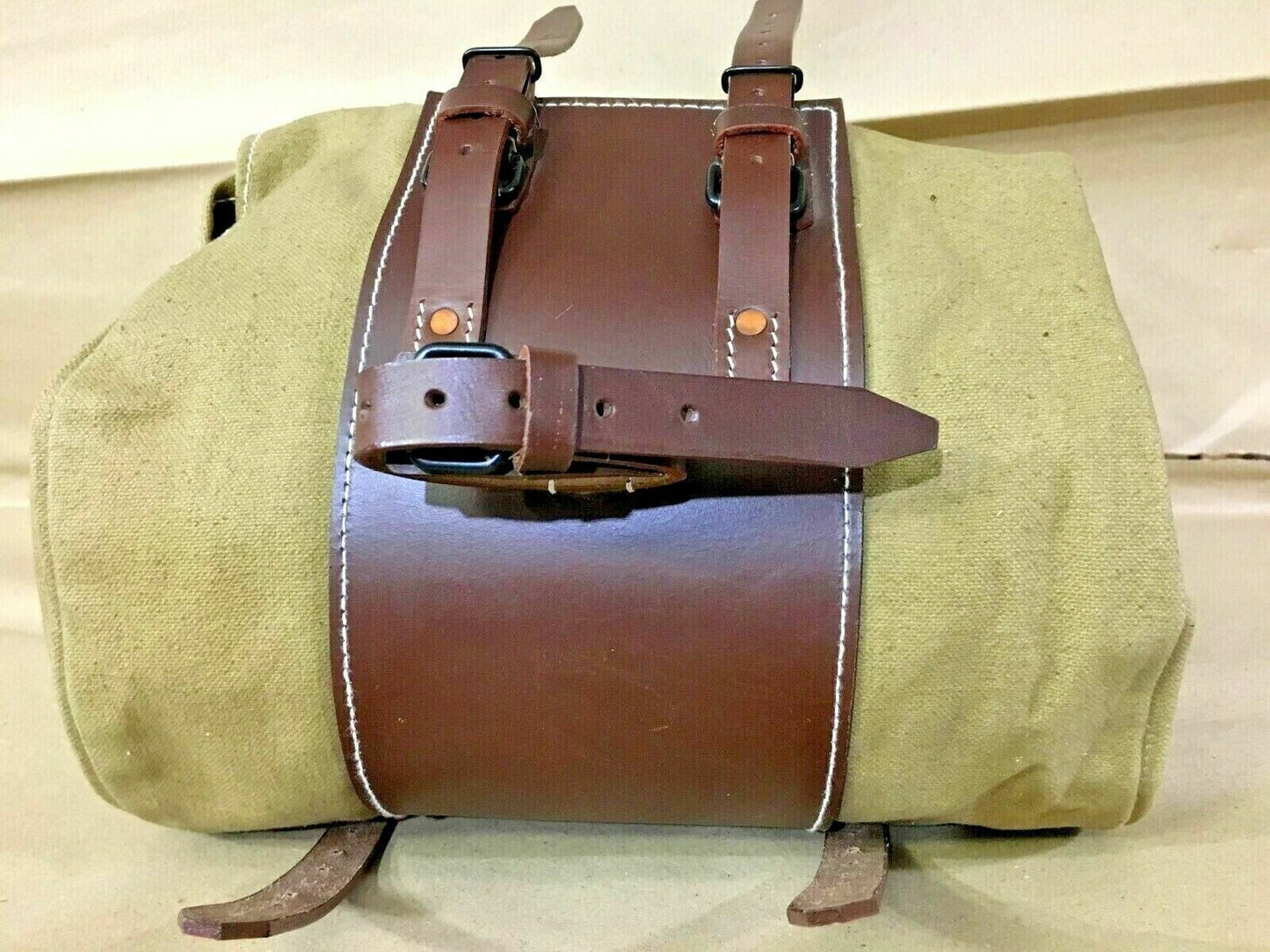 Vintage Swiss Military Cycle Bag Handlebars Practical Storage Solution Used