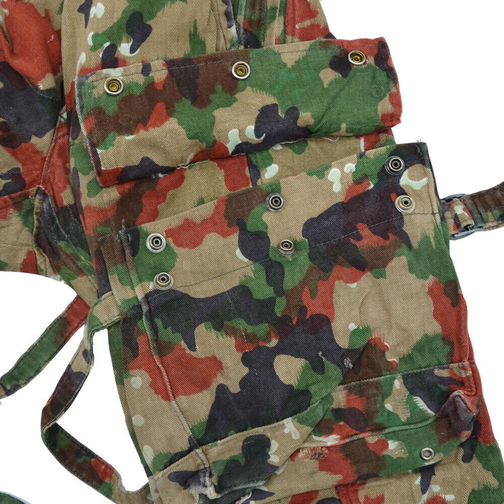 Genuine Swiss Army Field Trousers M70 Switzerland Combat Camo Sniper Pants Used