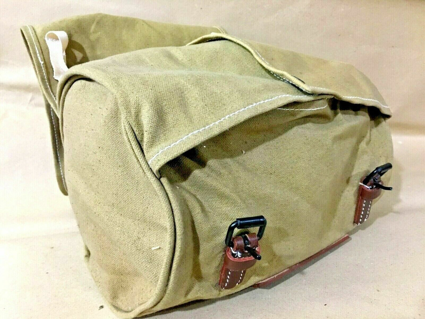 Vintage Swiss Military Cycle Bag Handlebars Practical Storage Solution Used