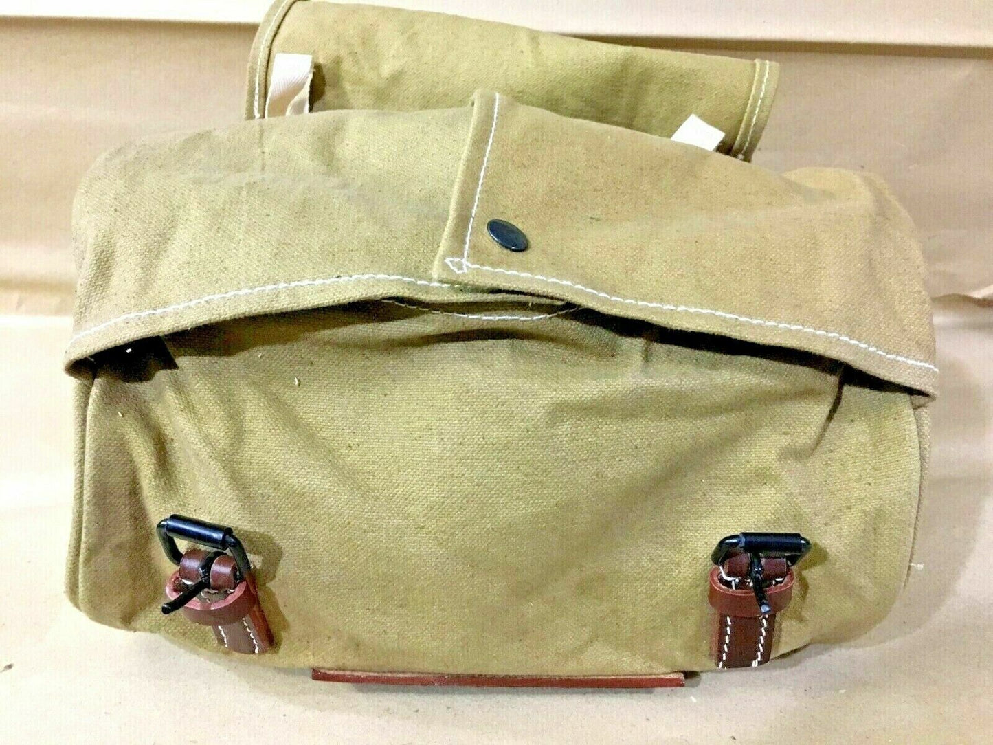 Vintage Swiss Military Cycle Bag Handlebars Practical Storage Solution Used