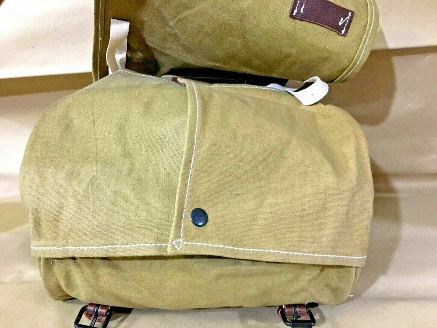 Vintage Swiss Military Cycle Bag Handlebars Practical Storage Solution Used