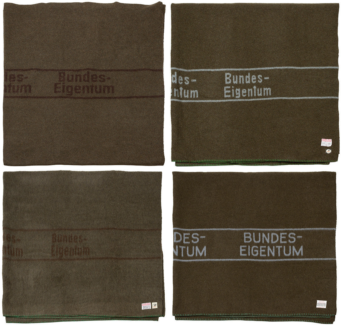 Original German Bundeswehr Military Blanket Wool Blend Brown 210x200 cm